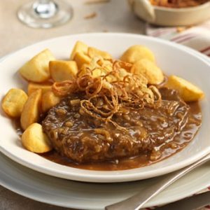 Alt-Wiener Zwiebelrostbraten