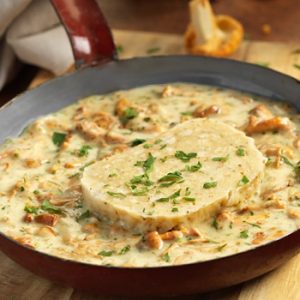 Eierschwammerl mit Serviettenknödel - Leider bereits aufgegessen!