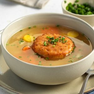 Rindsuppe mit Kaspressknödel - Leider bereits aufgegessen!