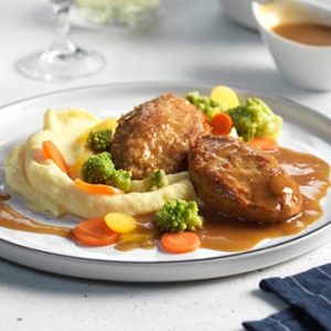 Faschierte Kalbsbutterschnitzel