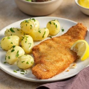Gebackene Scholle